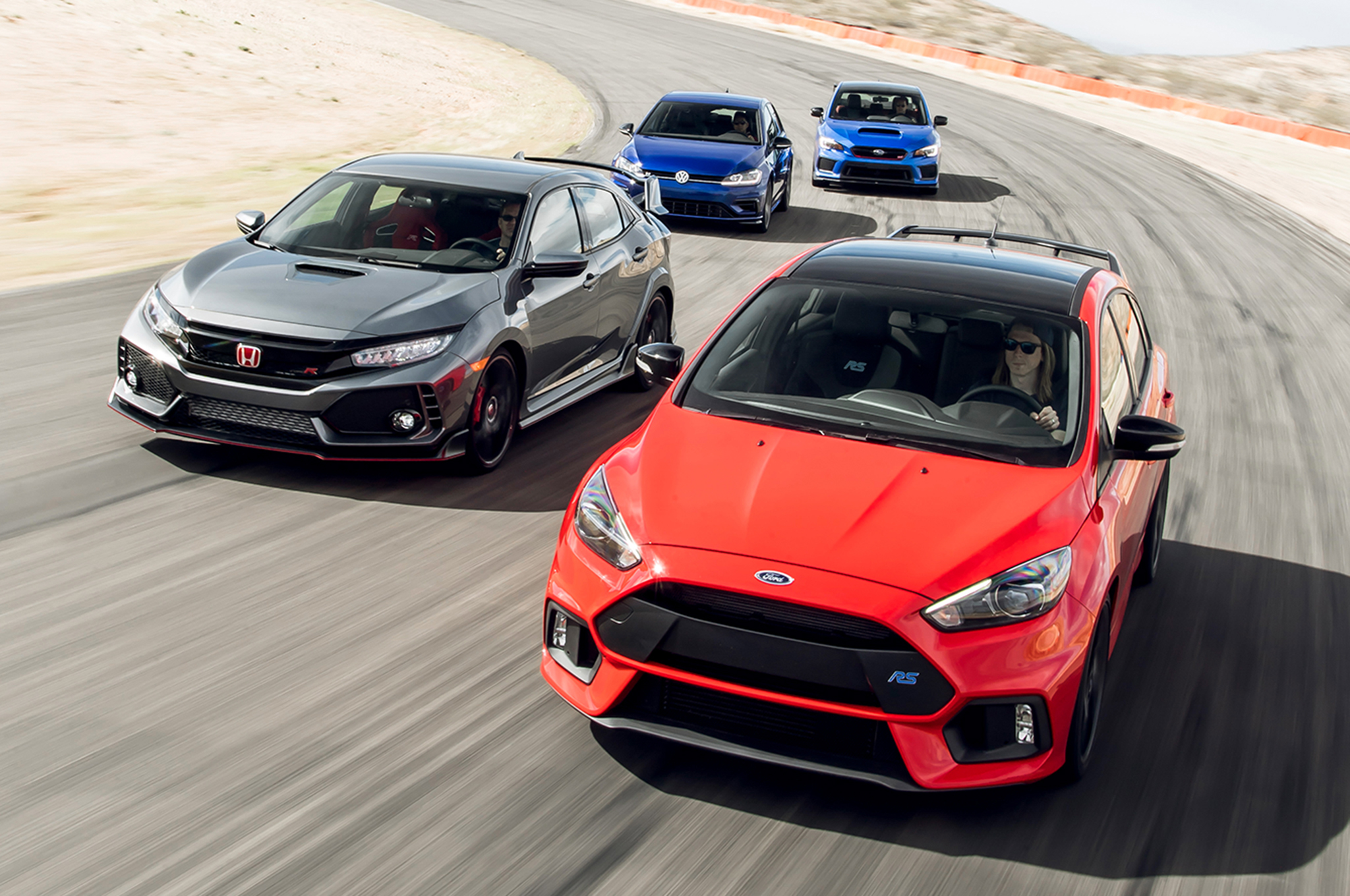 Ford Focus Rs Vs Honda Civic Type R Vs Volkswagen Golf R